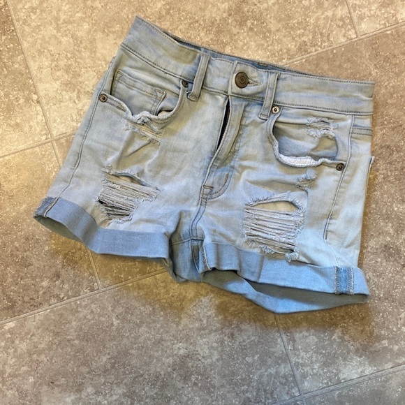 Aeropostale High Rise Midi Shorts Size 2 - Picture 1 of 8